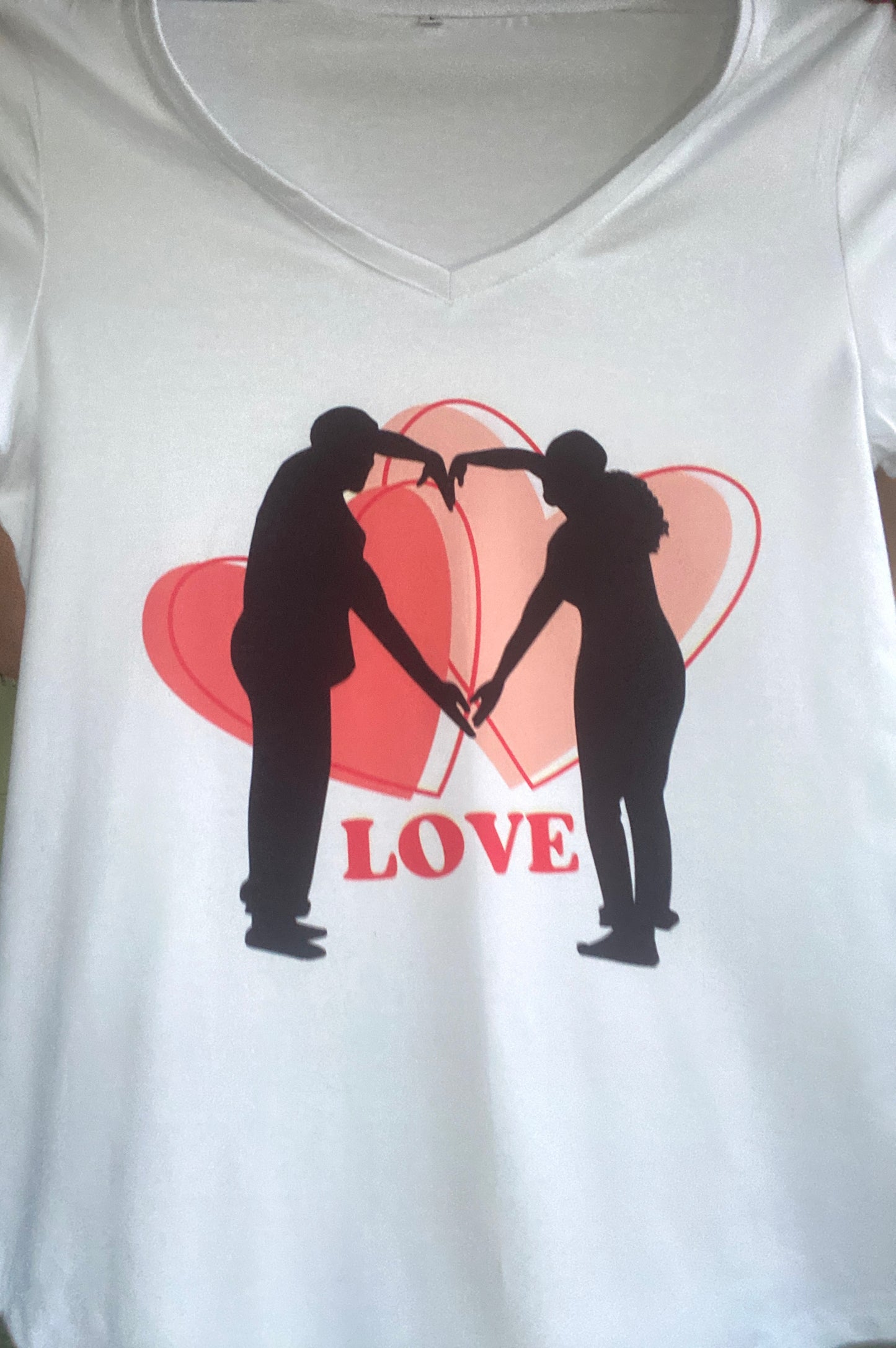 Love V Neck Womens T-Shirt